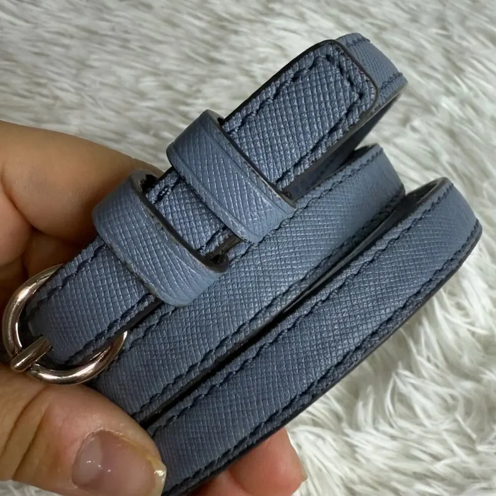 COACH Blue Silver Crossbody Replacement Strap